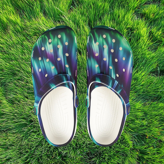 Northern Lights Foam Clogs