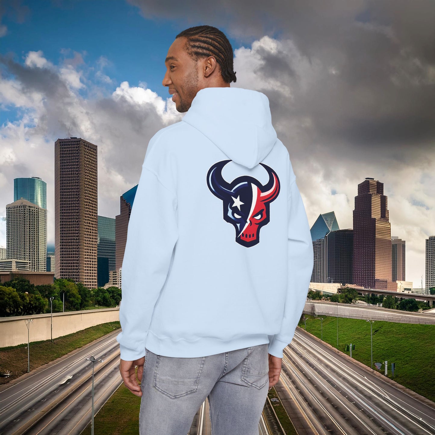Houston Skull Hoodie