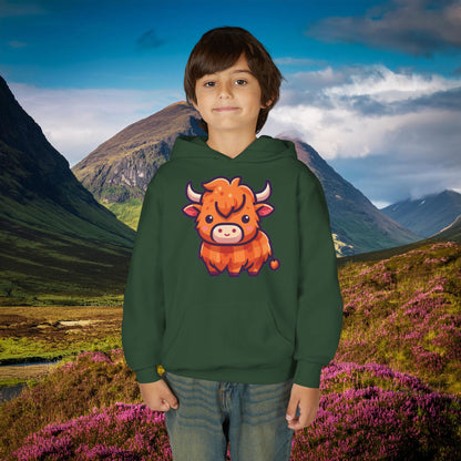 Highland Coo Youth Hoodie