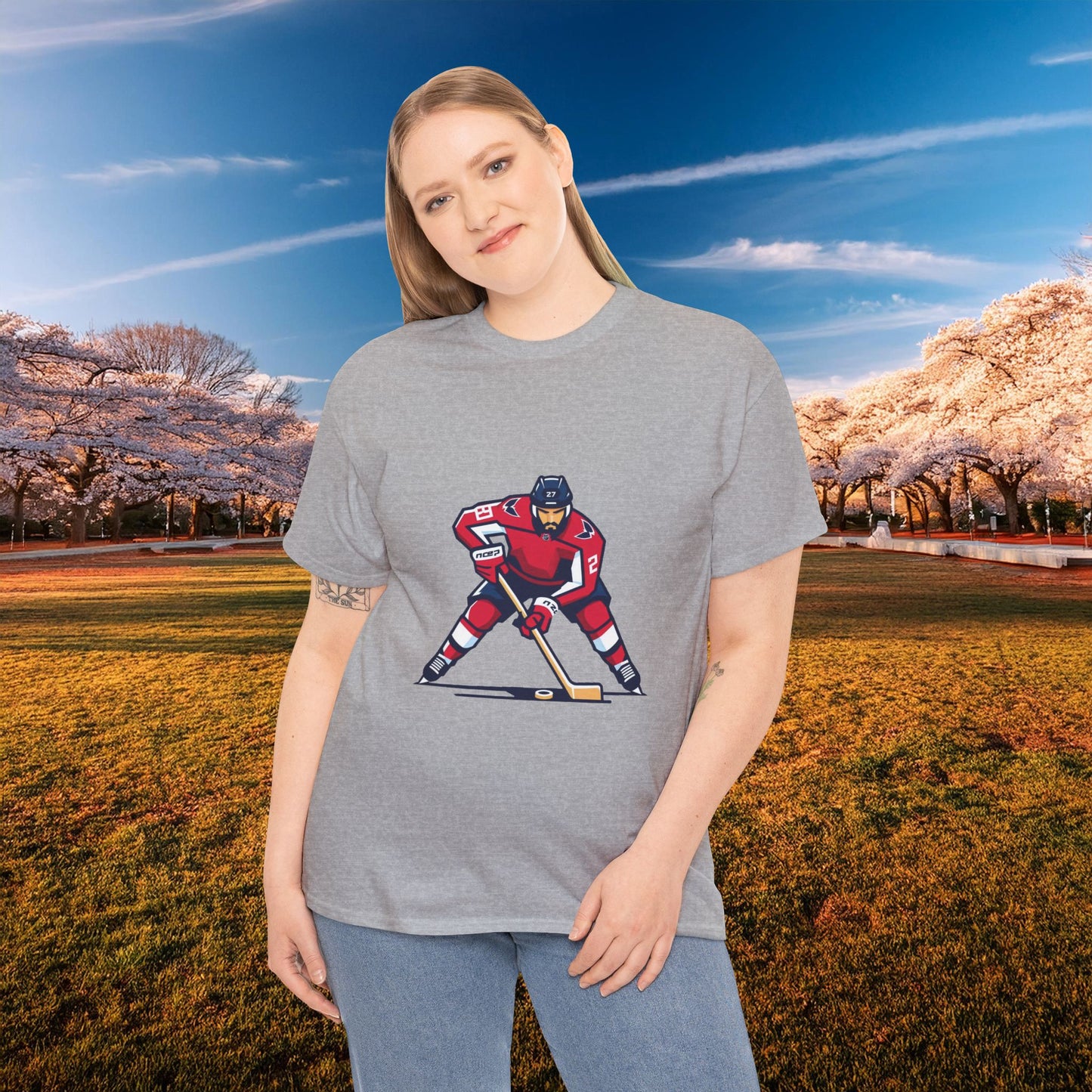 Washington Hockey Player Tee
