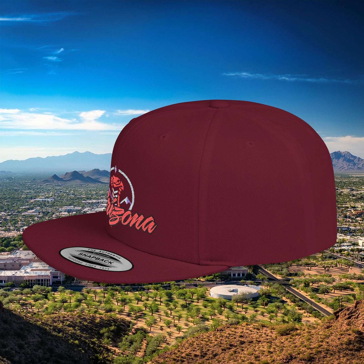 Arizona Baseball Logo Flat Bill Snapback