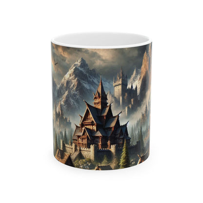 Mountain Village Mist Ceramic Mugs (11oz\15oz)