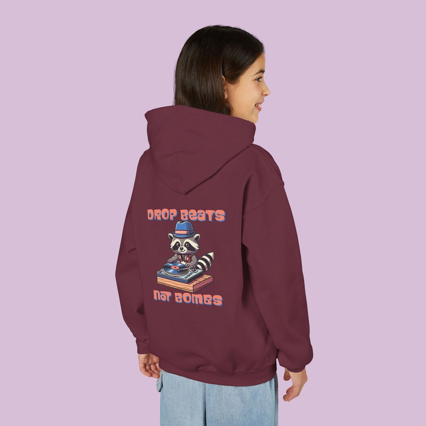 "Beats Not Bombs" Peace Youth Hoodie