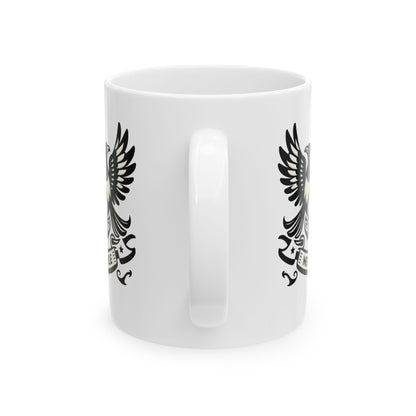 Newcastle United B&W Crest Ceramic Mugs (11oz\15oz)