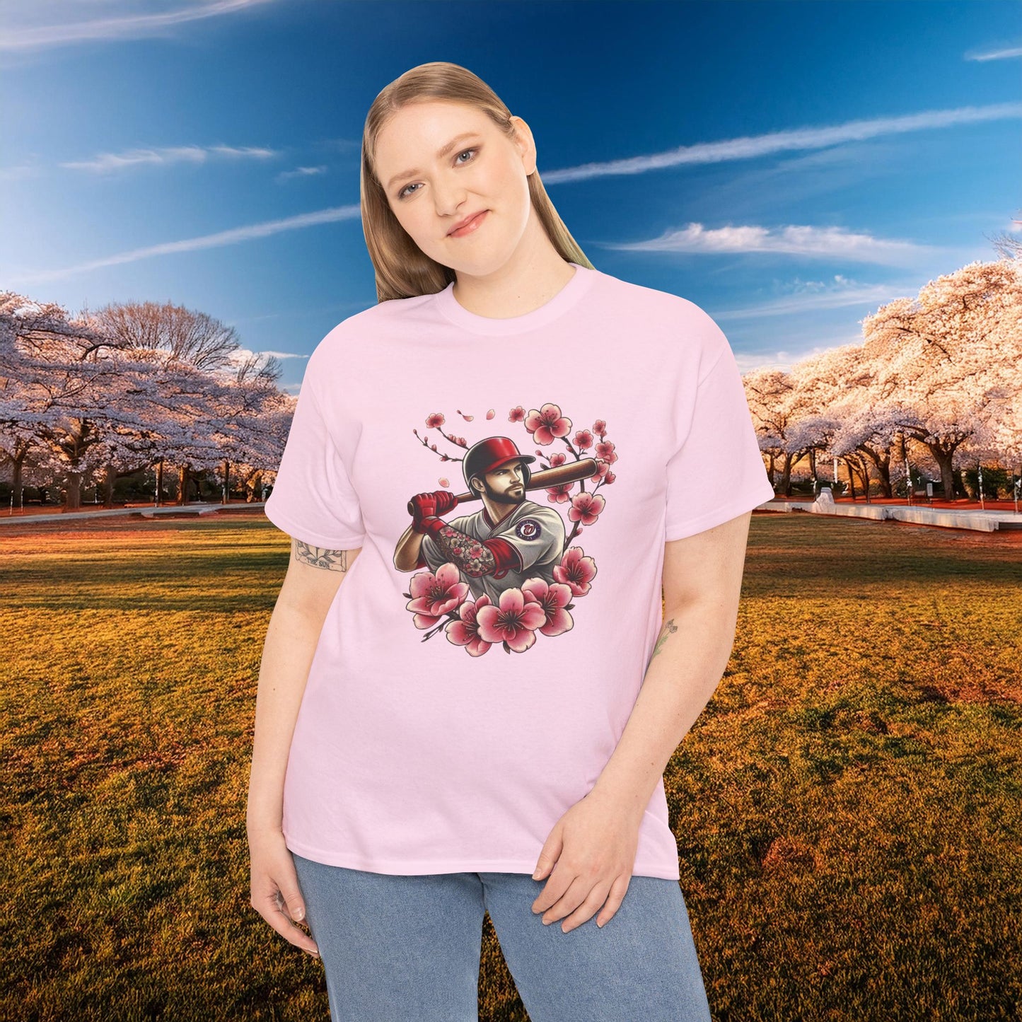 Washington Baseball Cherry Blossom Tee