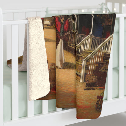 Williamsburg Sherpa Fleece Blanket