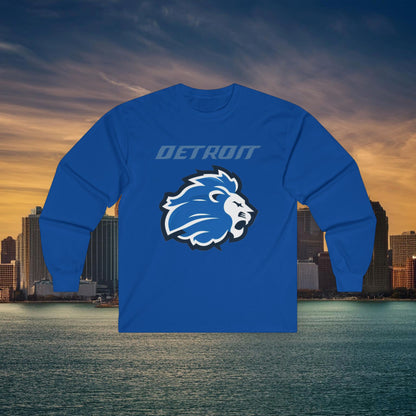 Detroit Football Logo Long Sleeve Tee