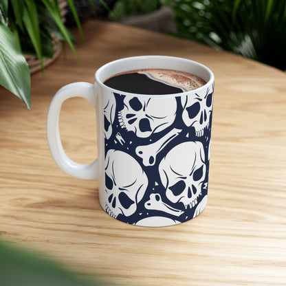Skull Pattern Ceramic Mug (11oz/15oz)