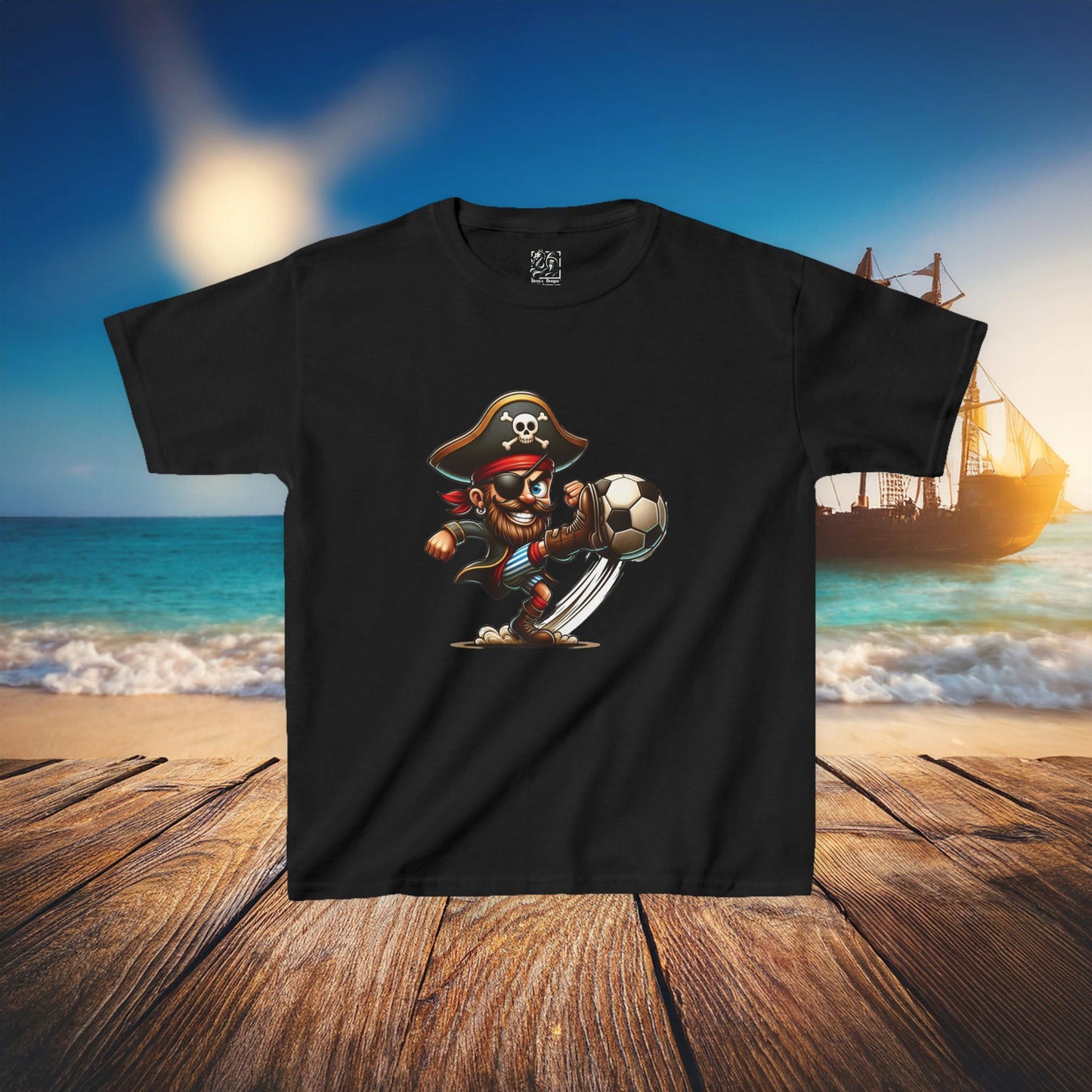 St Pauli Pirate Soccer Kids Tee