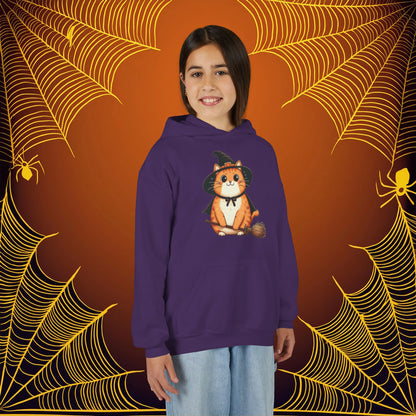 Trick or Treat Cat Youth Hoodie