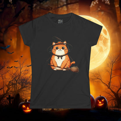 Trick or Treat Cat Women's Softstyle Tee