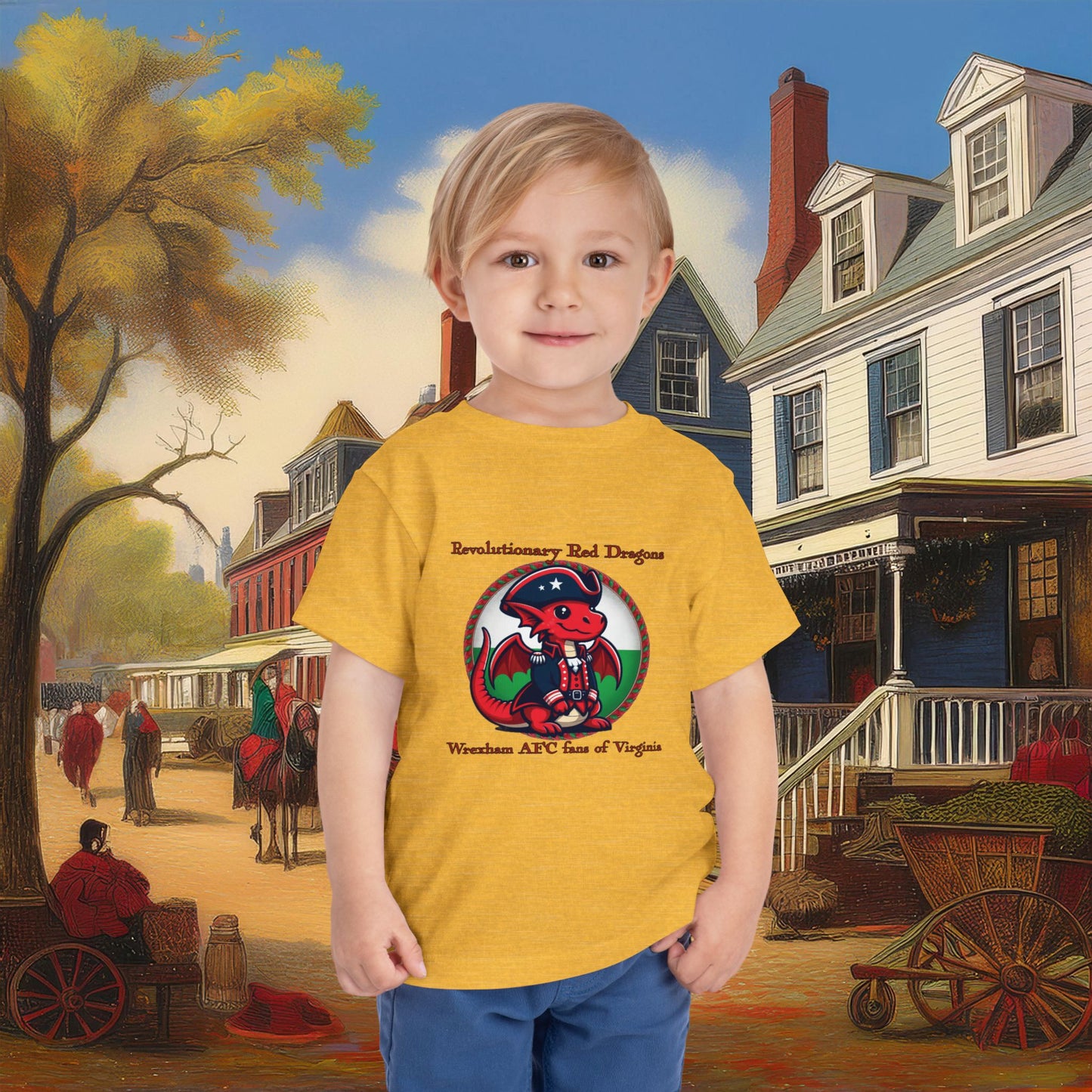 Mini Revolutionary Red Dragons Toddler Tee