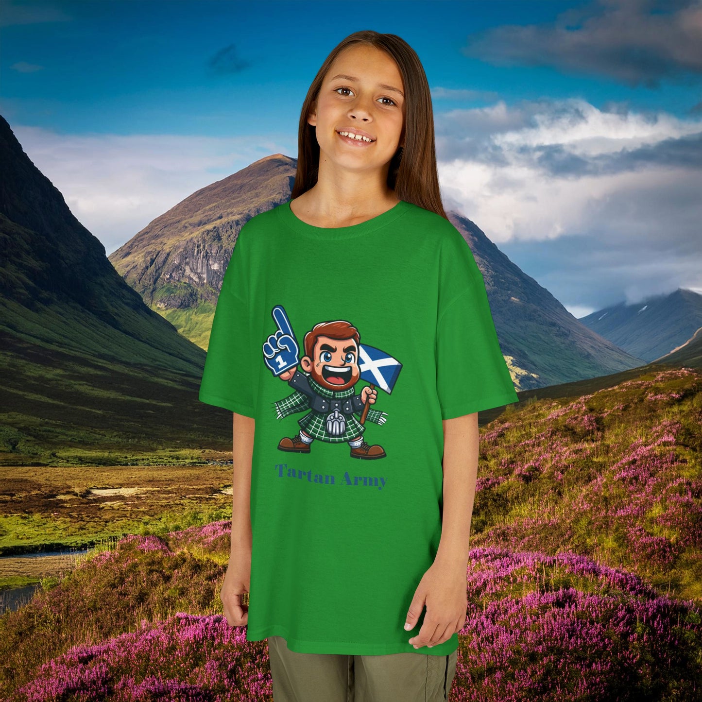 Scotland Tartan Army Kids Tee