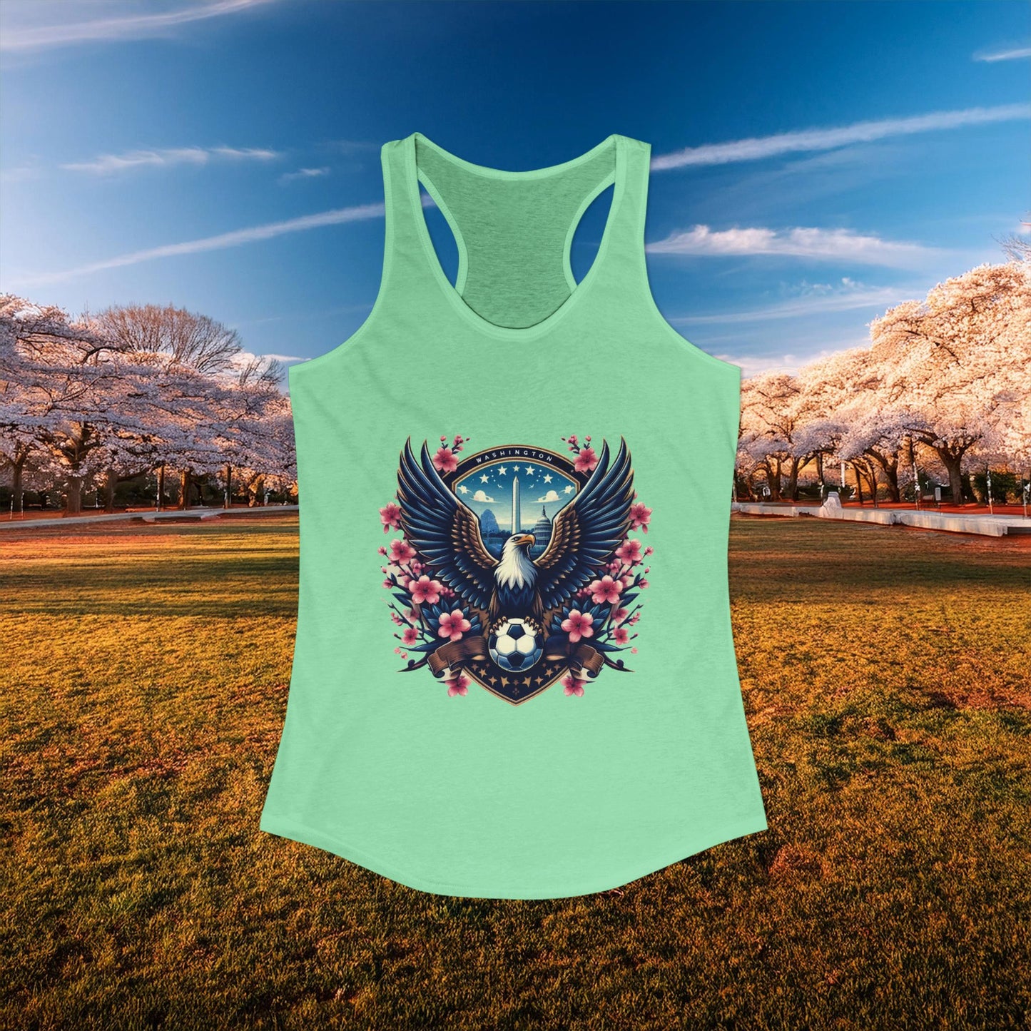 Washington Cherry Blossom Racerback Tank