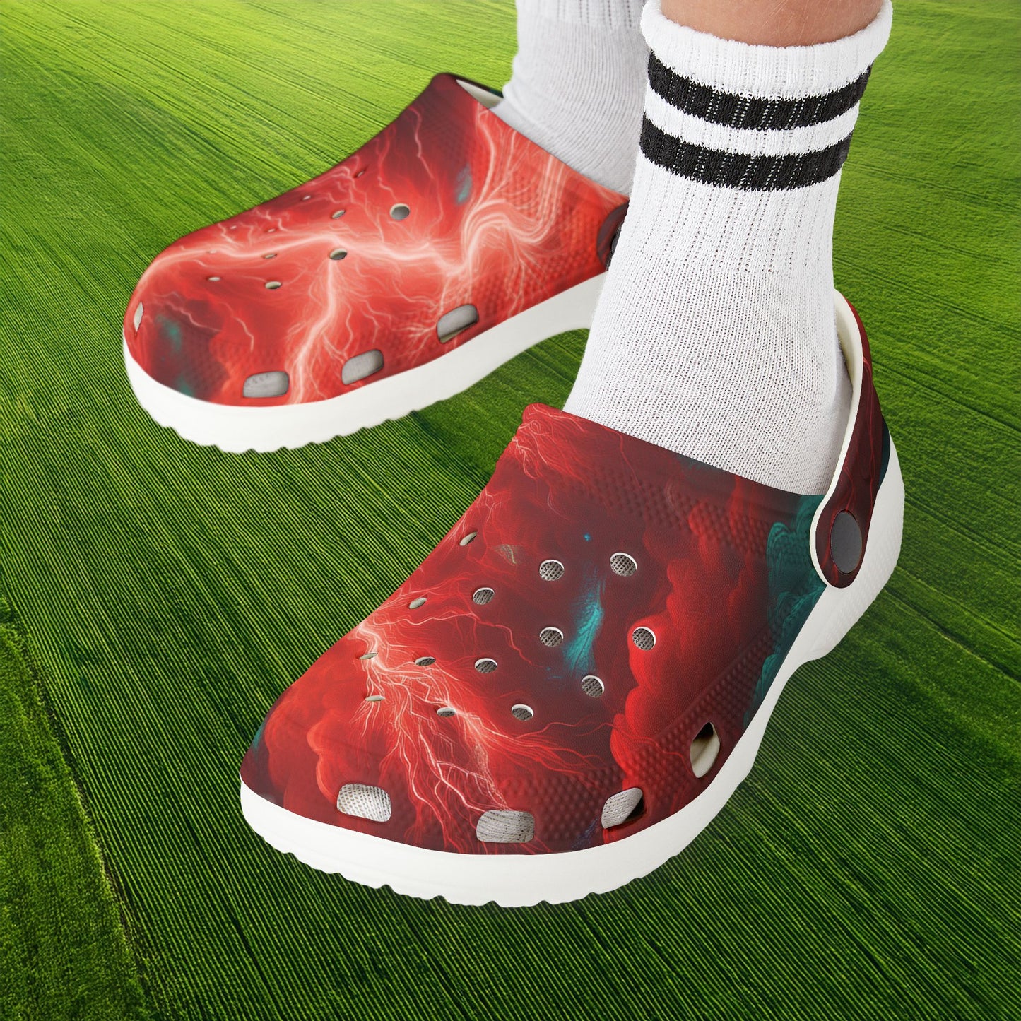 Red Storm Kid's Foam Clogs