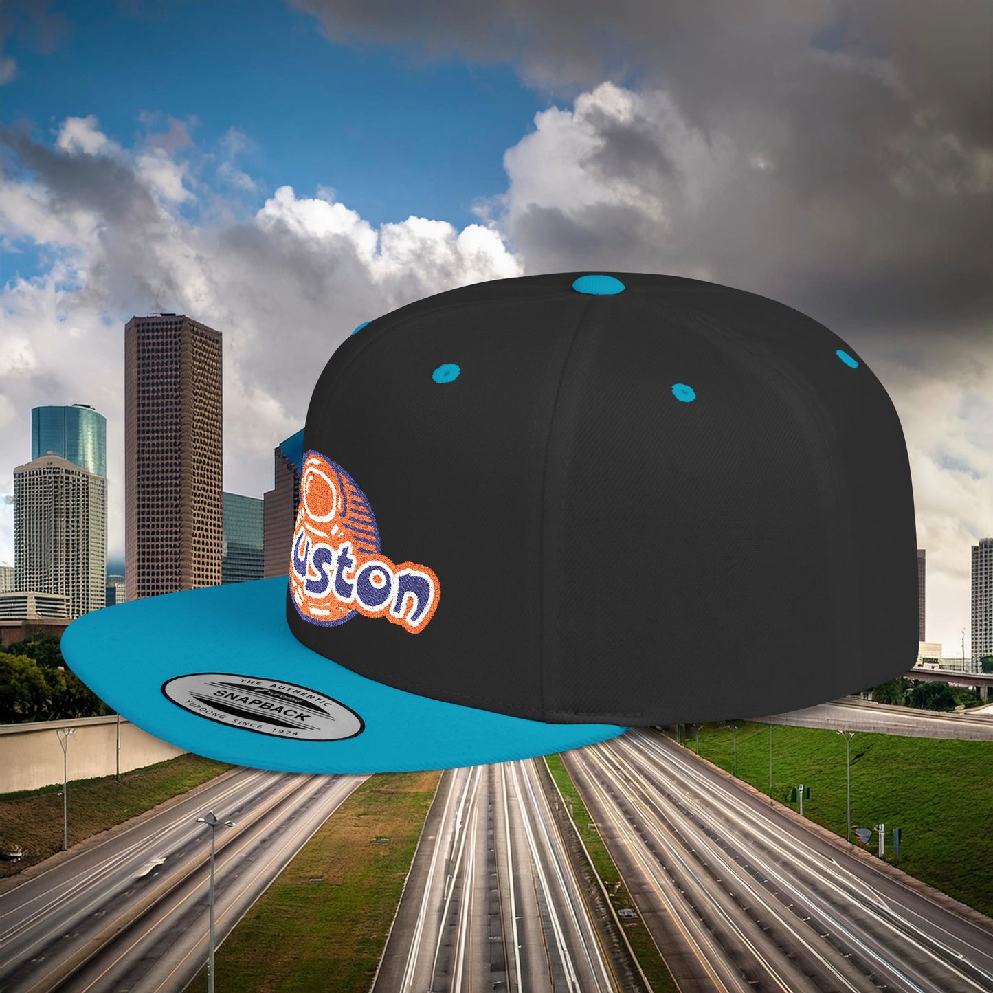 Houston Astronaut Flat Bill Snapback