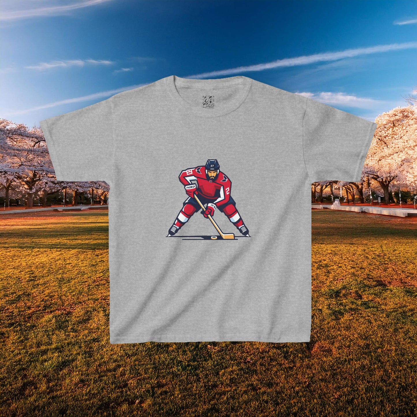 Washington Hockey Player Kids Tee