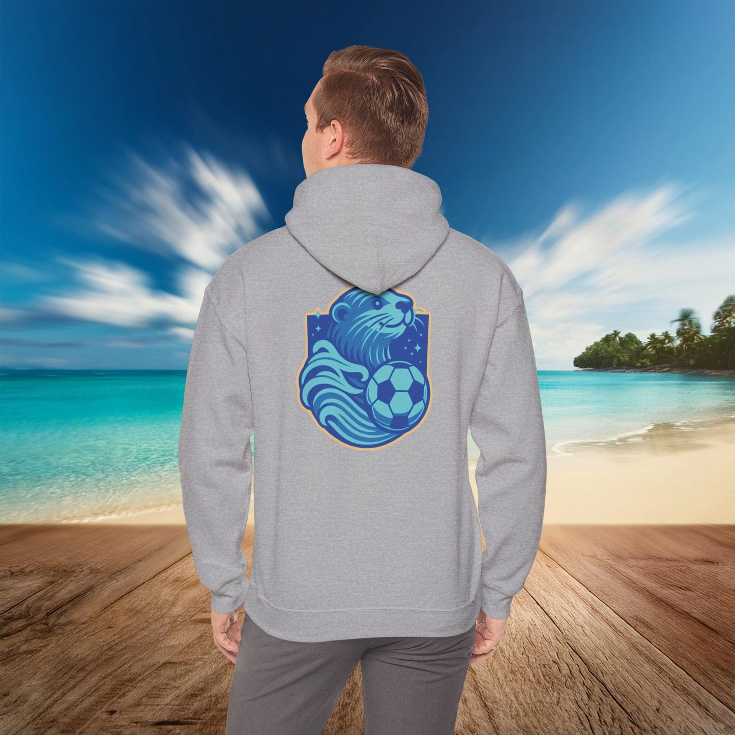 Sea Otter Soccer Logo Hoodie