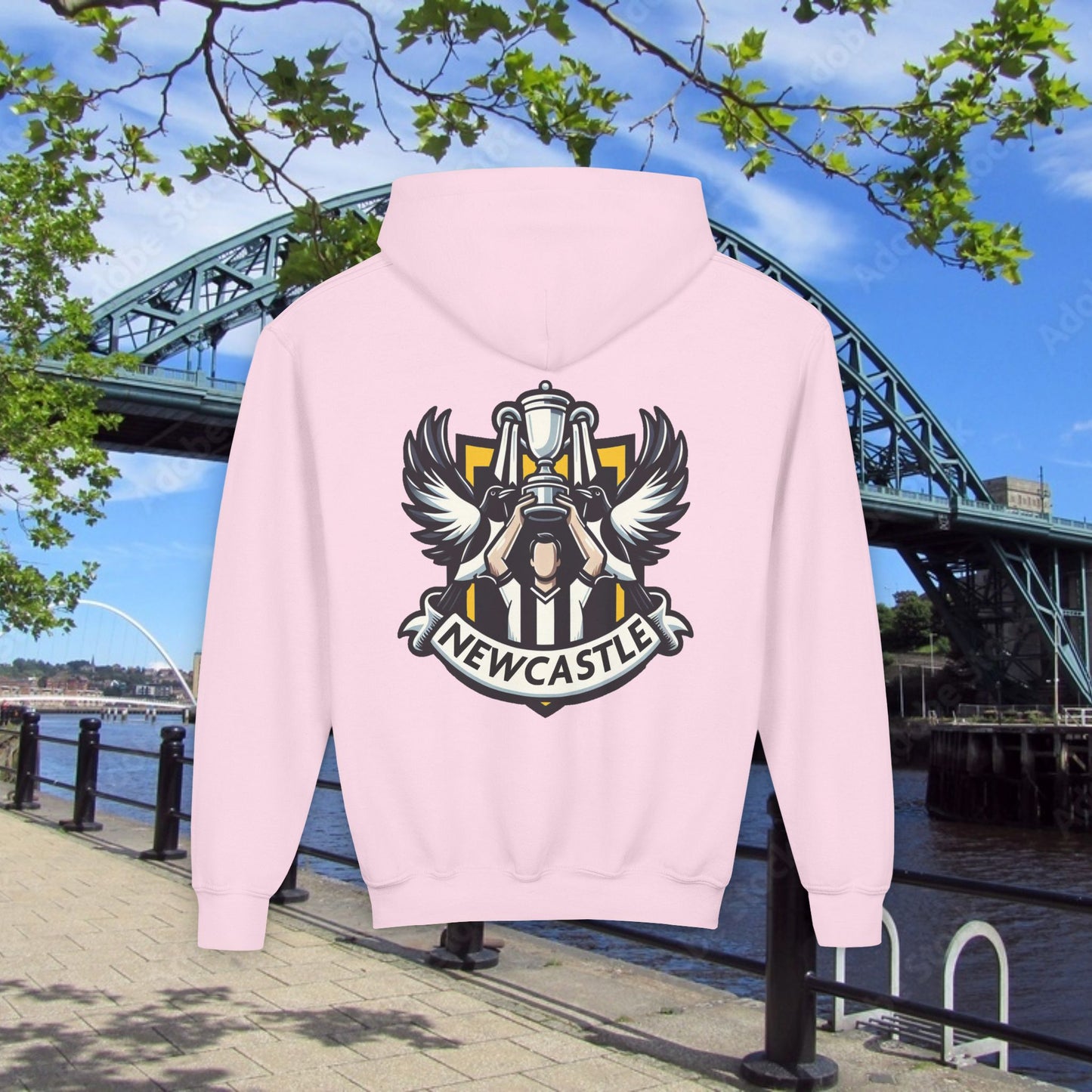 Newcastle Cup Champions Crest Youth Hoodie
