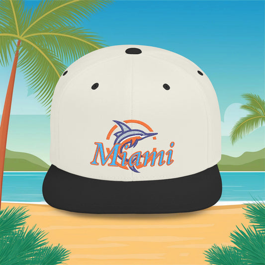 Miami Baseball Flat Bill Snapback