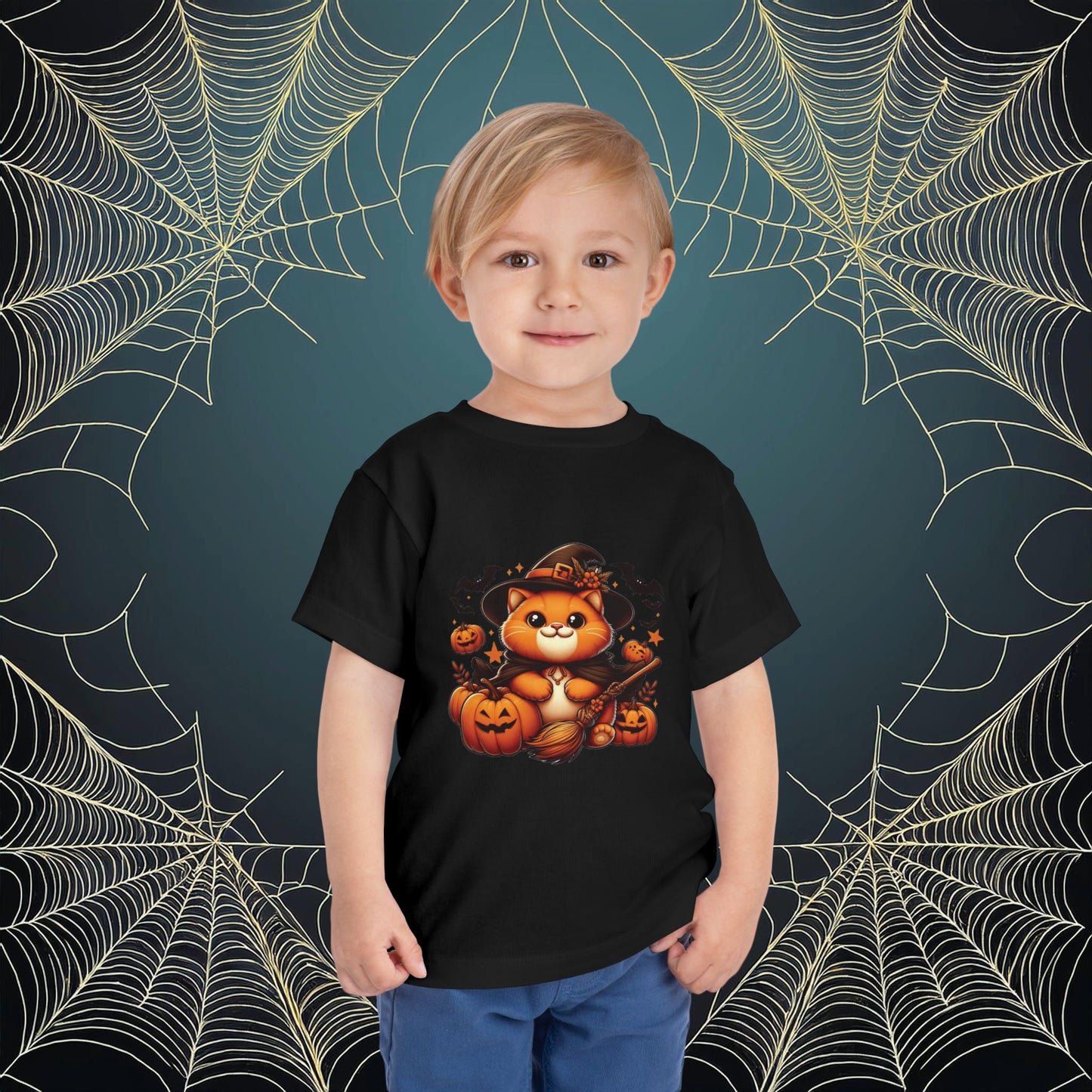 Halloween Cat Toddler Tee