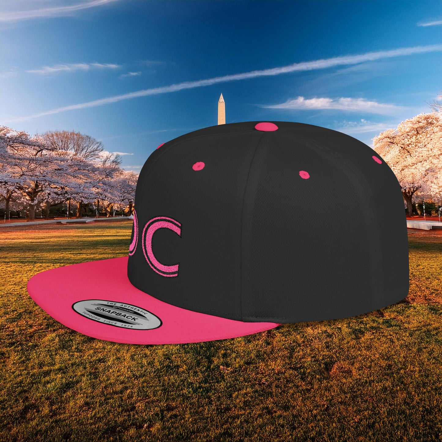 DC Flat Bill Snapback - Pink