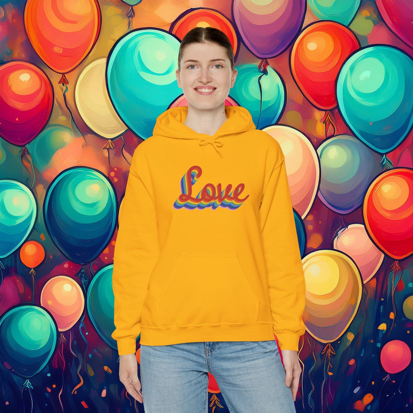 Rainbow Love Unisex Hoodie