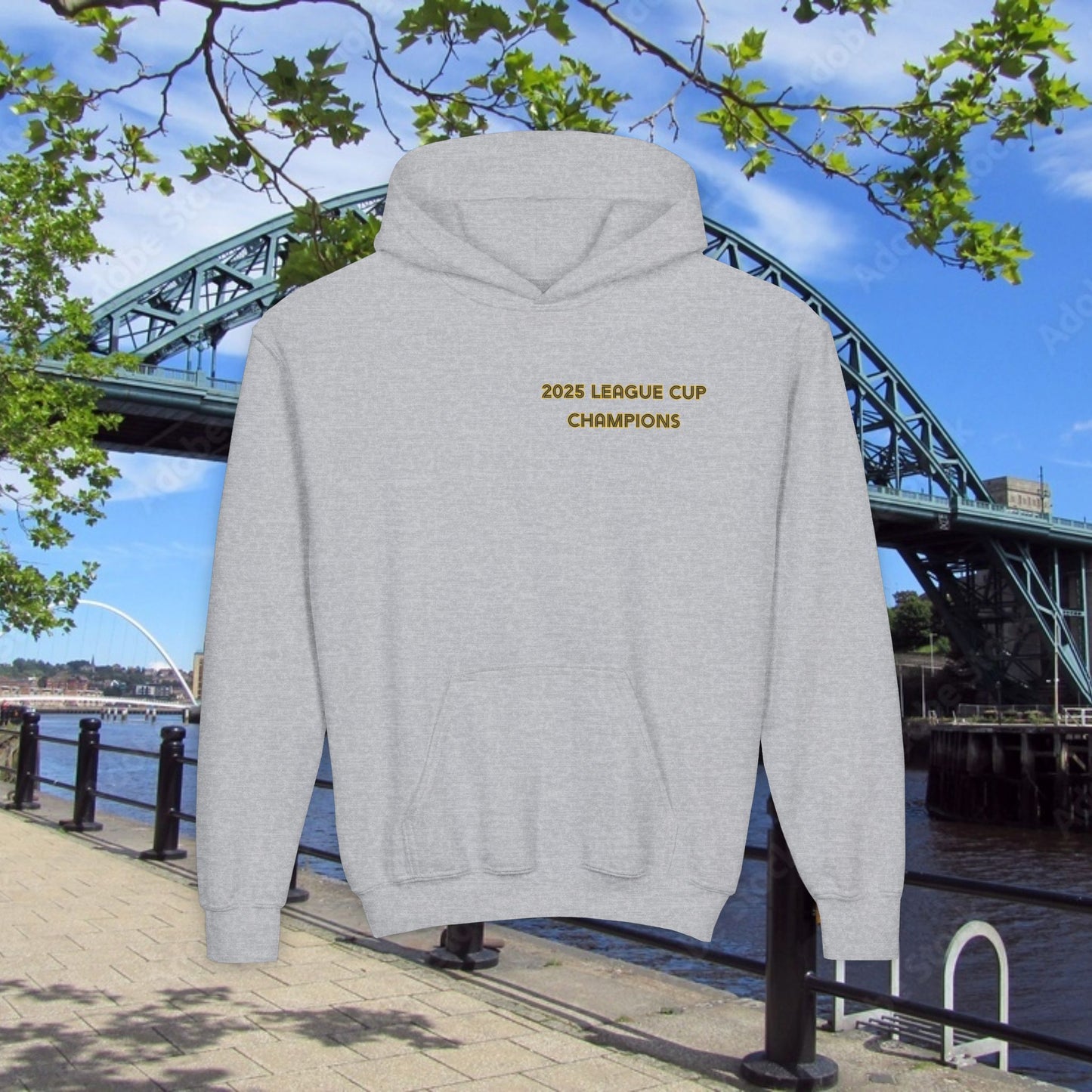 Newcastle Cup Champions Crest Youth Hoodie