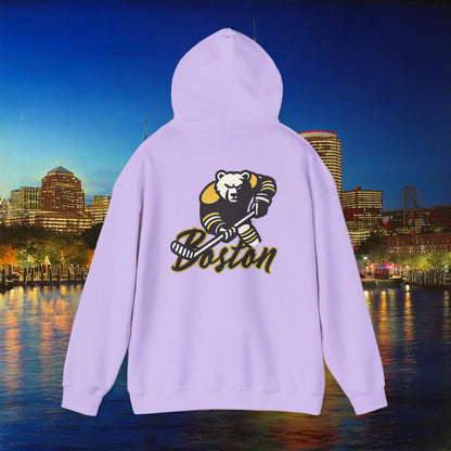 Boston Hockey Bear Hoodie
