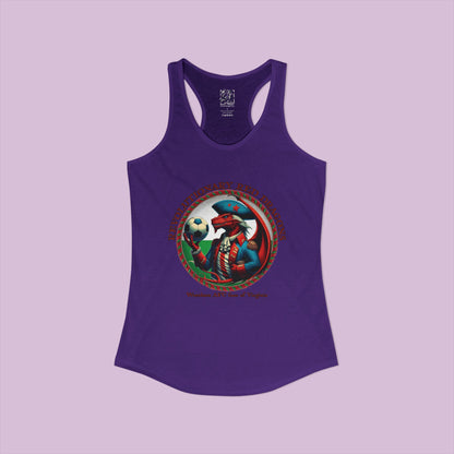 Revolutionary Red Dragons Crest Women's Racerback Tank