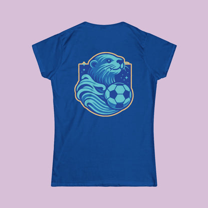 Sea Otter Soccer Logo Women's Softstyle Tee