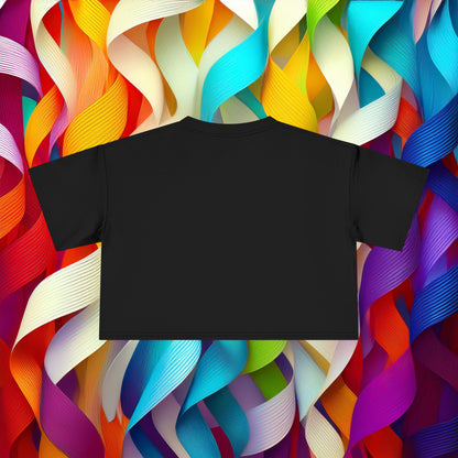 Rainbow Heart Women's Crop Tee