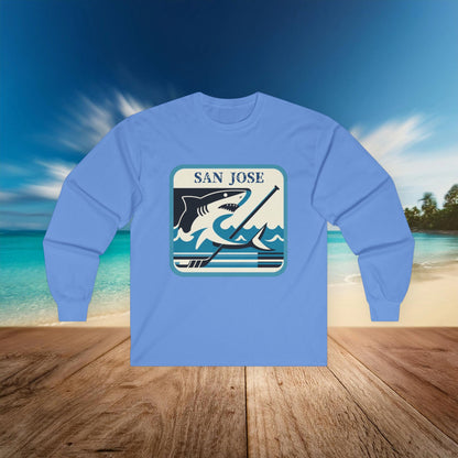 San Jose Hockey Retro Logo Long Sleeve Tee