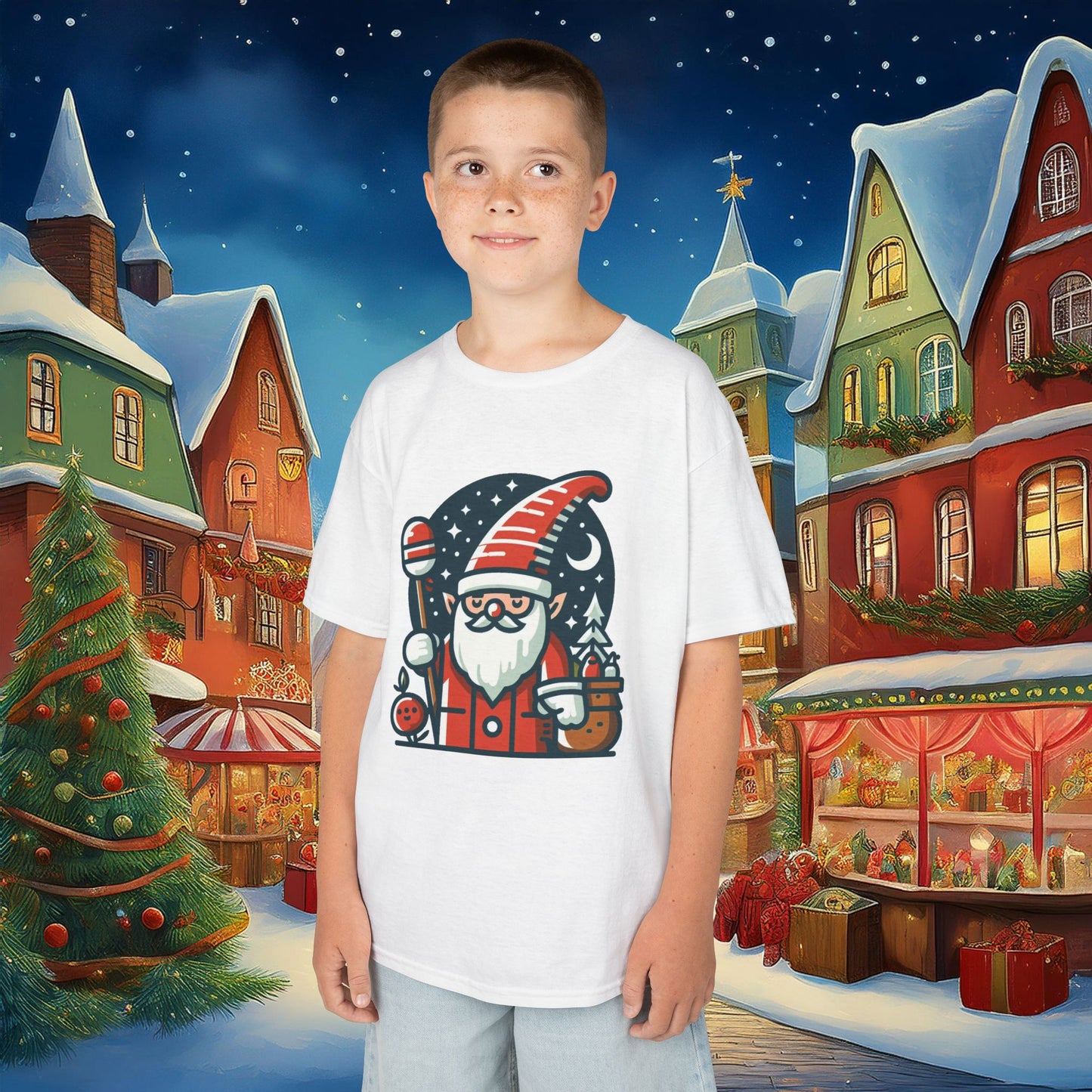 Santa Gnome Kids Tee
