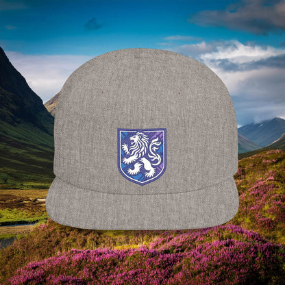 Rampant Lion Crest Flat Bill Snapback
