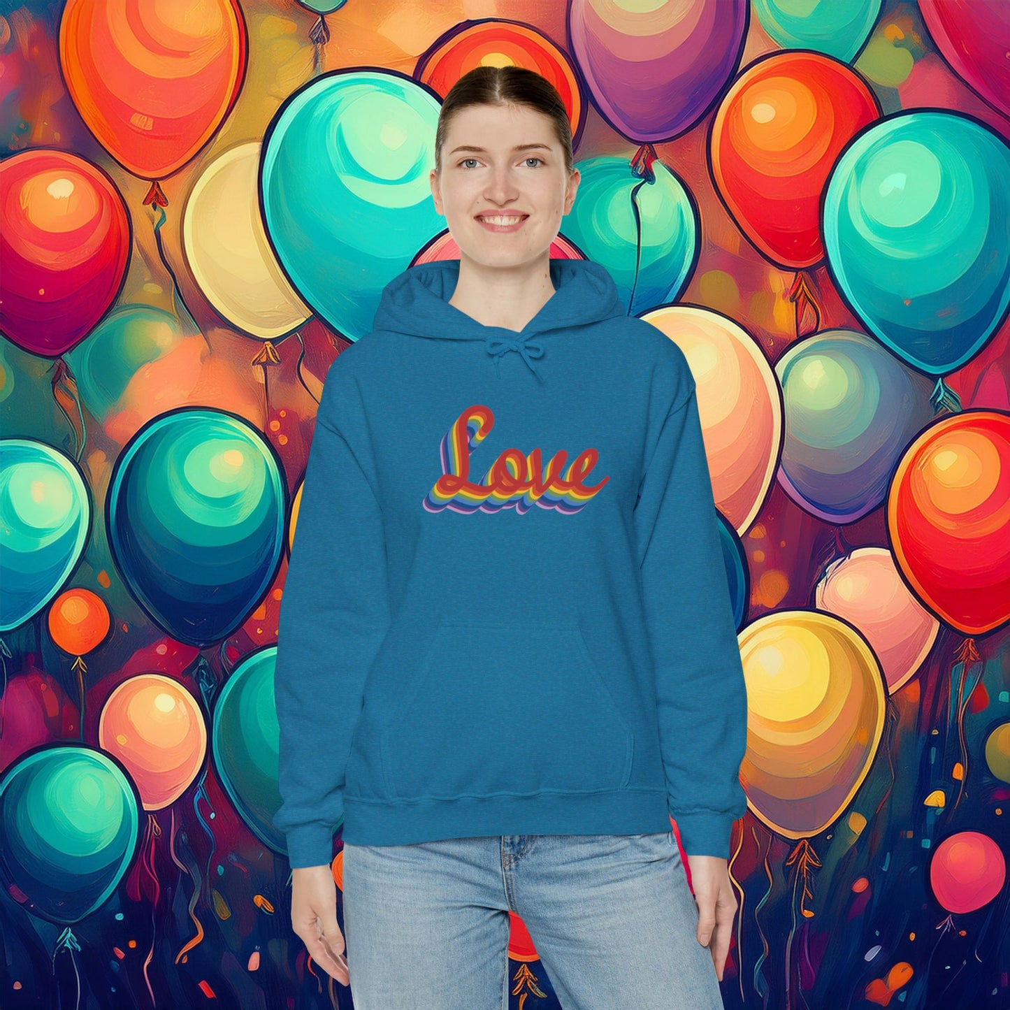 Rainbow Love Unisex Hoodie