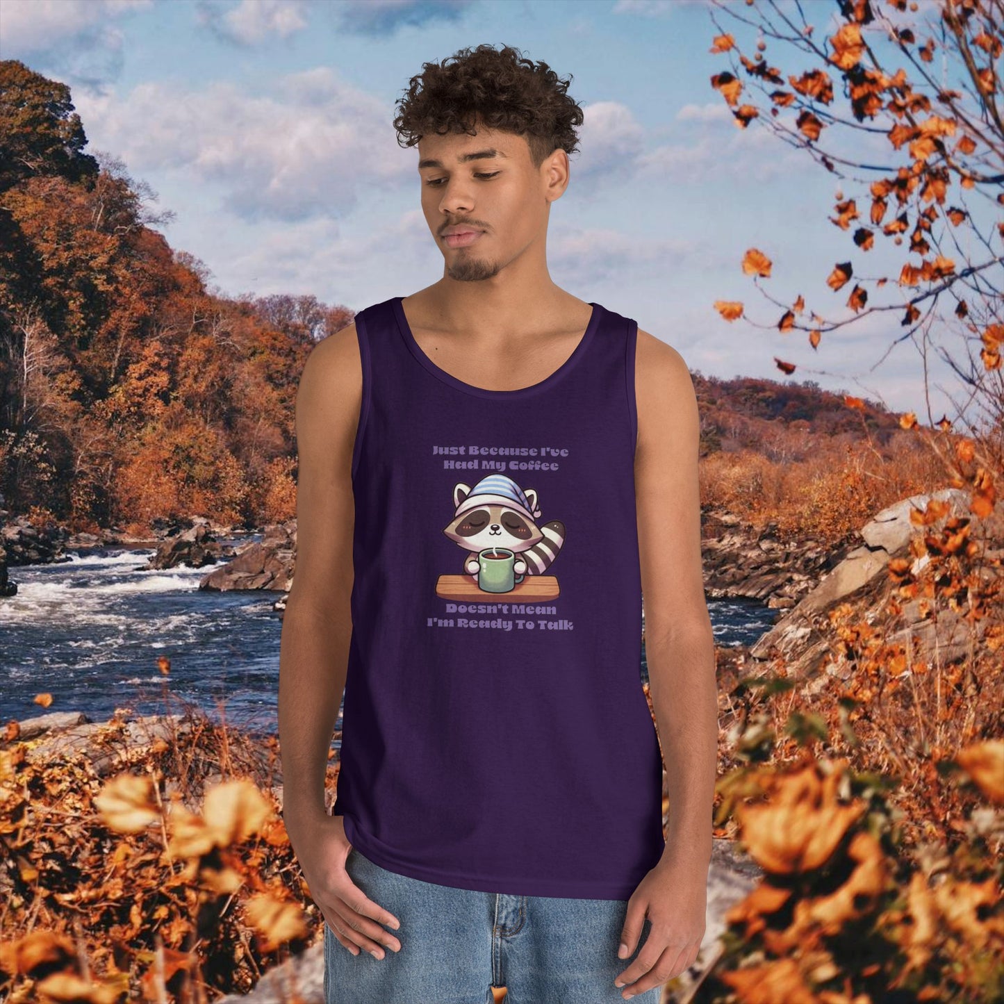 Raccoon Coffee Tank Top