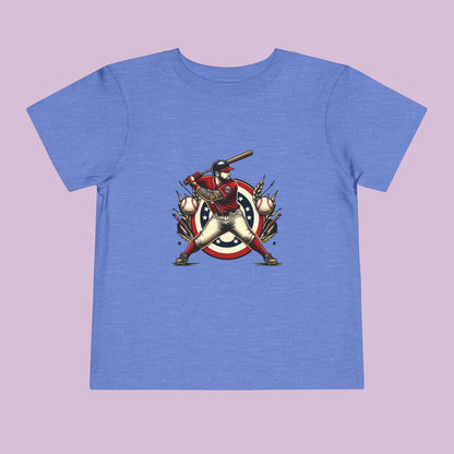 Washington Baseball At Bat Toddler Tee