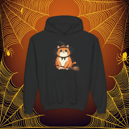 Trick or Treat Cat Youth Hoodie