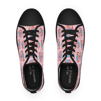 The T Elders Butterfly Patterned Men's Low Top Sneakers