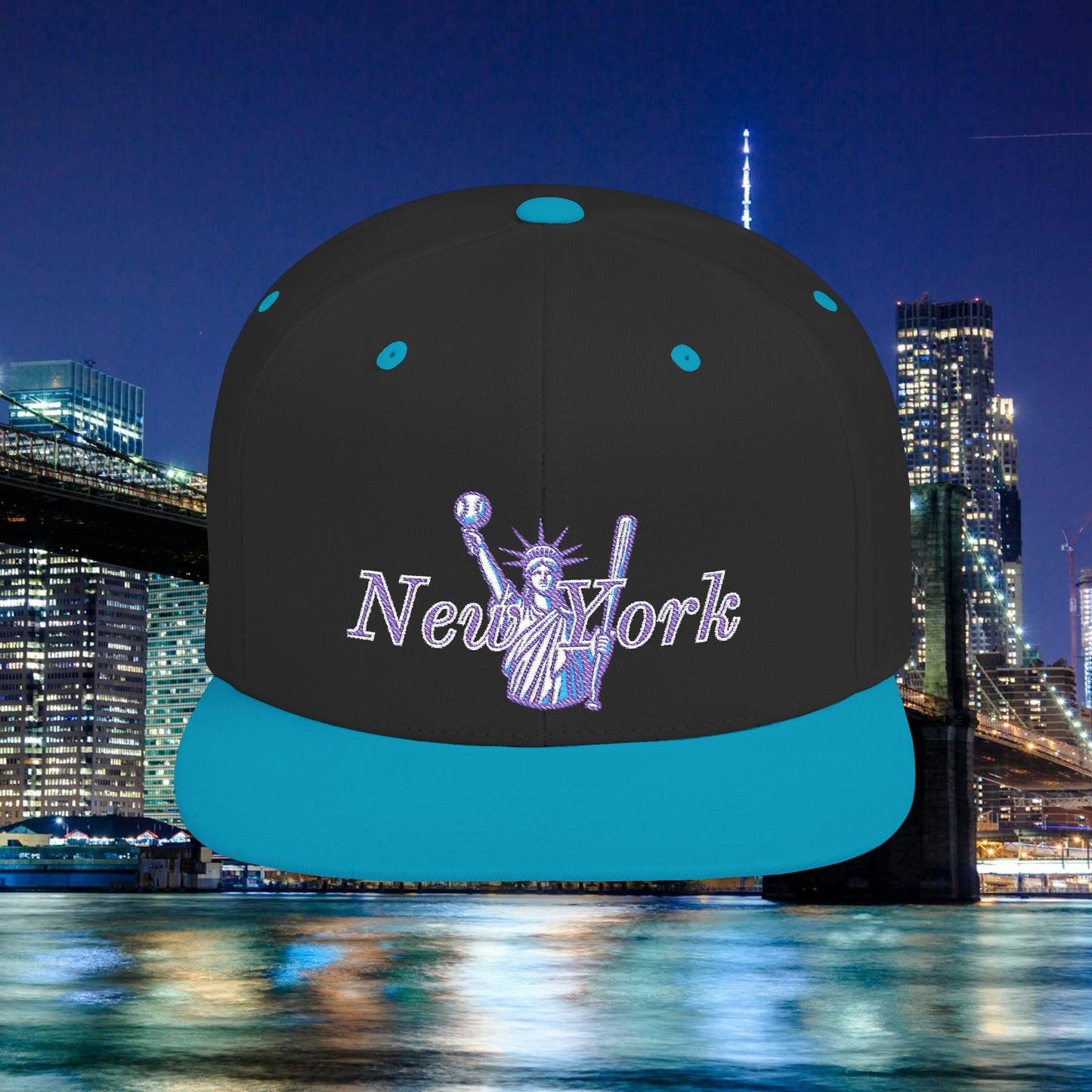 New York Lady Liberty Flat Bill Snapback