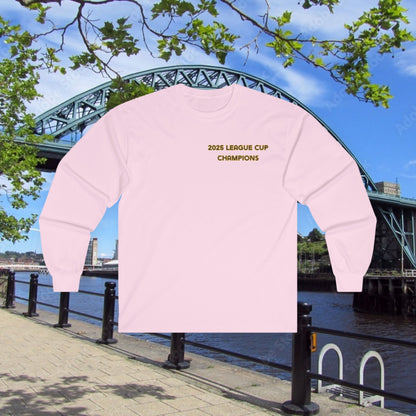 Newcastle Cup Champions Crest Long Sleeve Tee