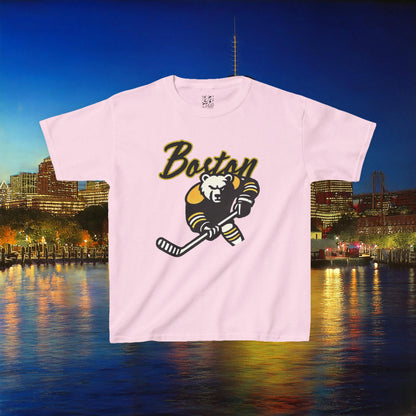Boston Hockey Bear Kids Tee