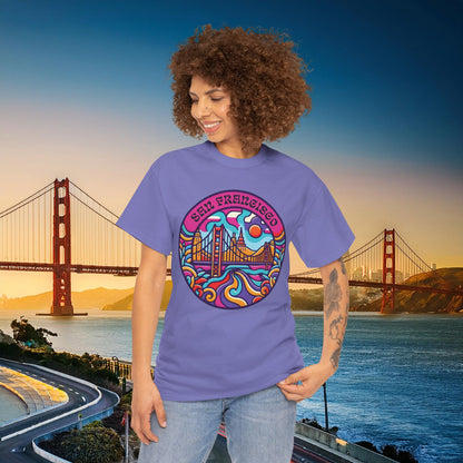 Vibrant San Francisco Psychedelic Tee