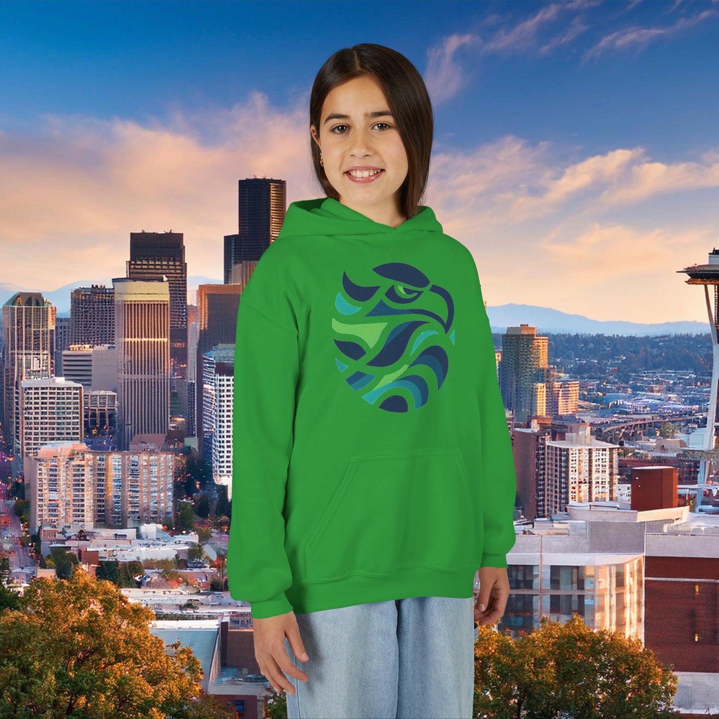 Seattle Football Logo Youth Hoodie