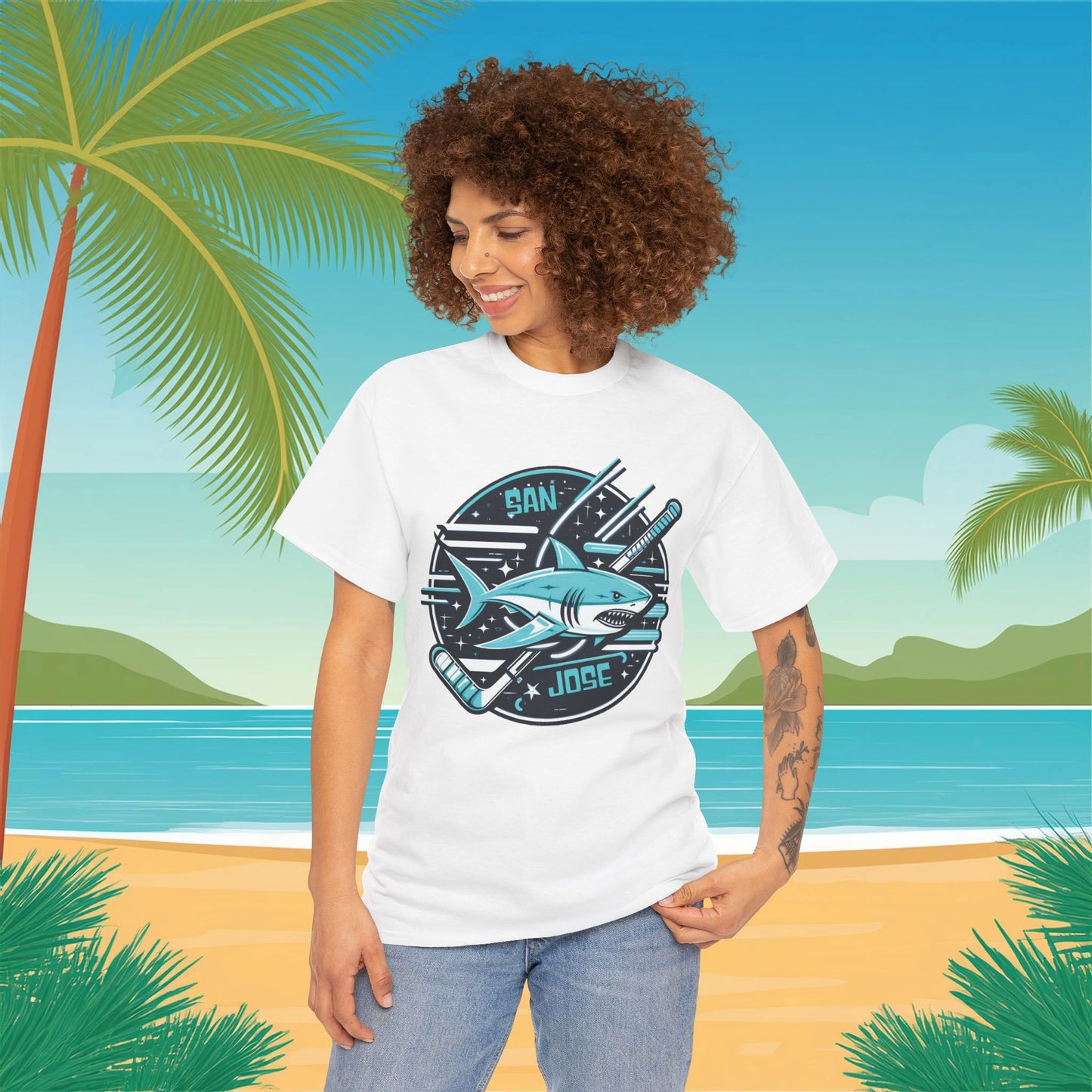 San Jose Hockey Logo Tee