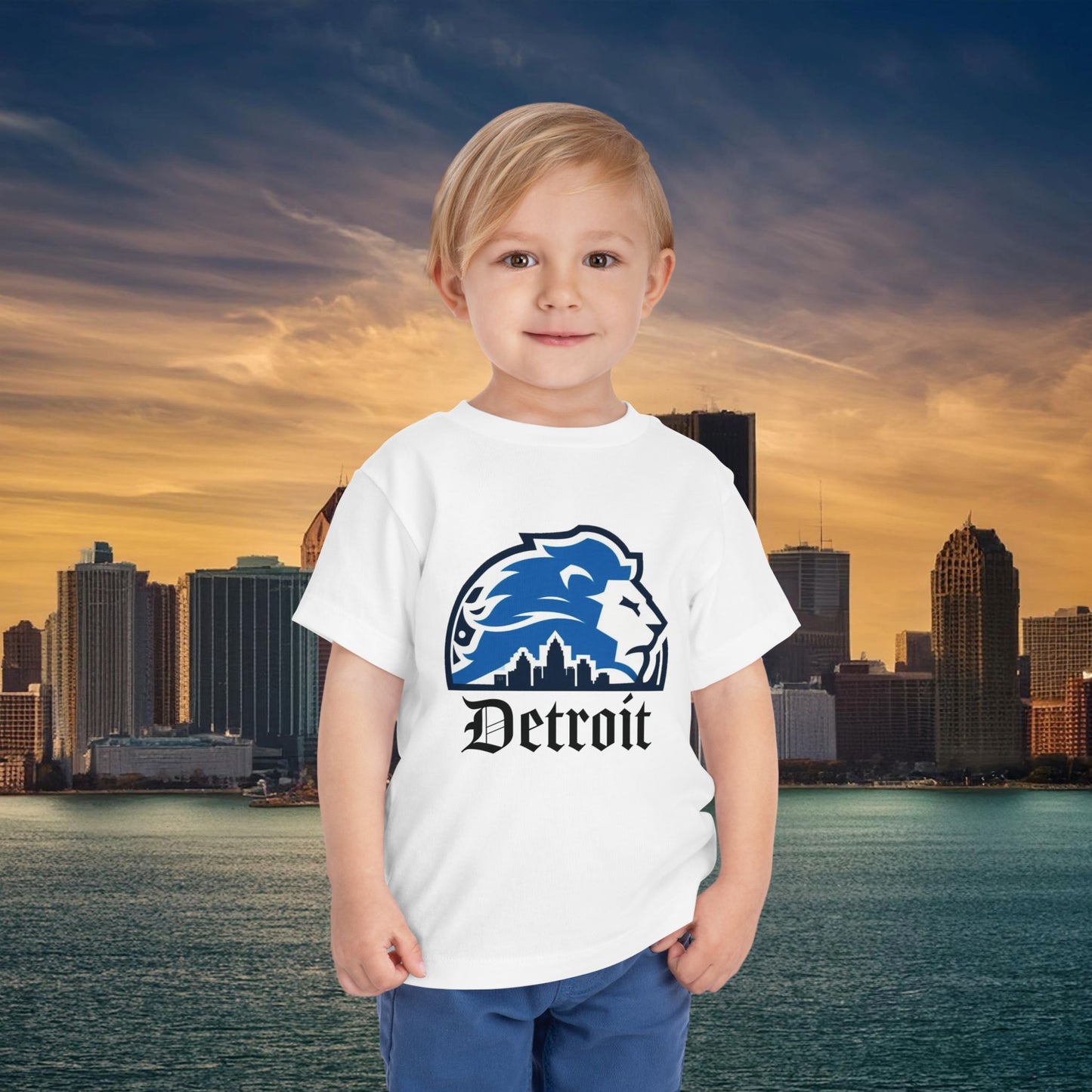 Detroit Football Skyline Toddler Tee