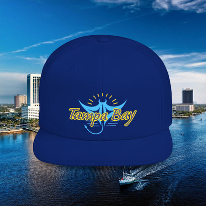 Tampa Bay Baseball Logo Flat Bill Snapback