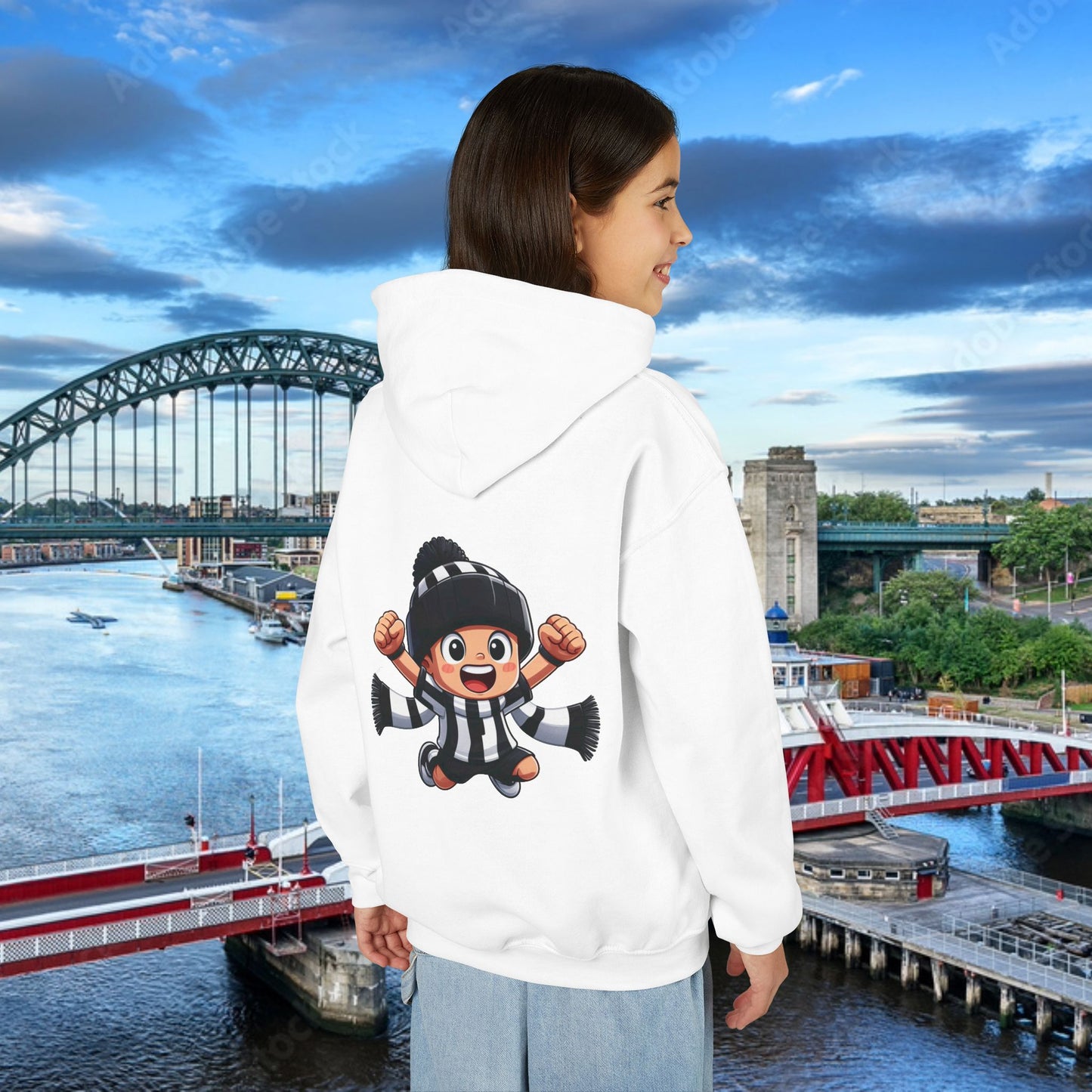 Newcastle United Mini Toon Supporter Youth Hoodie