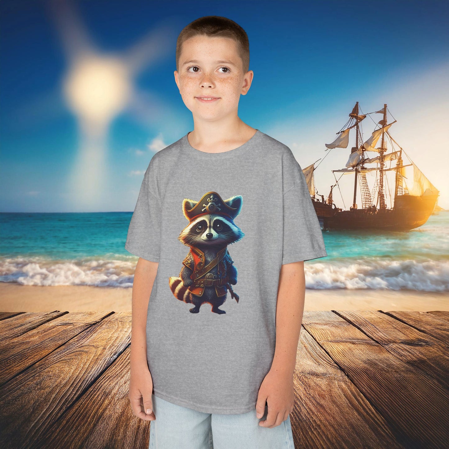 Raccoon Pirate Kids Tee